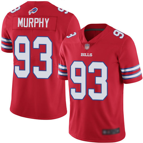 Men Buffalo Bills #93 Trent Murphy Limited Red Rush Vapor Untouchable NFL Jersey